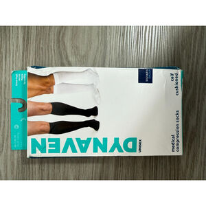 Women's Dynaven Medical Compression Socks Black White